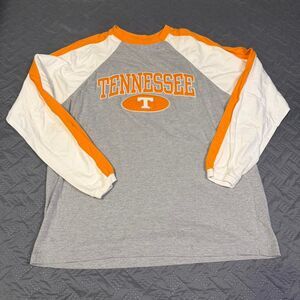 Vintage 90s Tennessee Volunteers Embroidered College Long Sleeve Tee Size Large